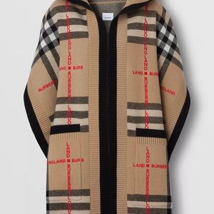 Authentic Burberry Poncho/ Cape with hood Fall 2022